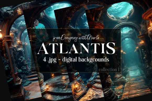 Atlantis Under Sea Fantasy Backgrounds 1
