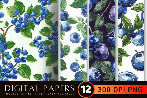 Blueberry Digital Paper Backgrounds: A Designer's Practical Guide