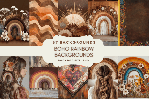 Boho Rainbow Backgrounds: A Designer's Guide to Versatile Bohemian Charm