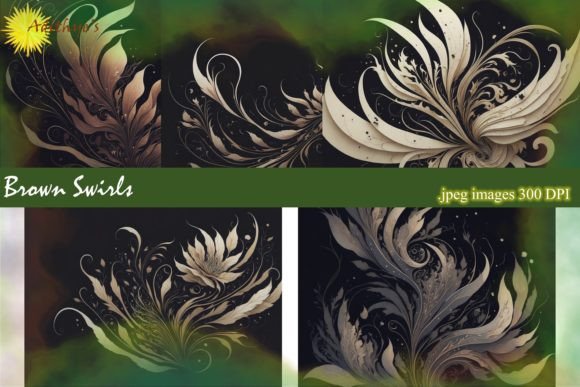 Brown Swirl Backgrounds: Your Go-To for Warm, Dynamic Designs