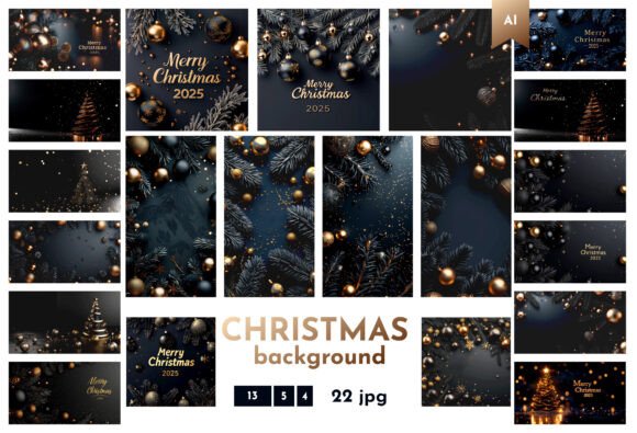 Elevate Your Holiday Visuals with Black Christmas Backgrounds