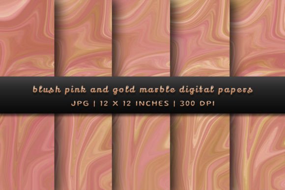 Elevate Your Projects with Blush Pink and Gold Marble Backgrounds