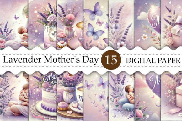 Enchanting Lavender Mother's Day Backgrounds for Creators