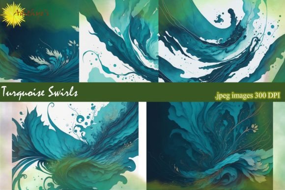 Explore the Visual Appeal of Turquoise Swirl Backgrounds