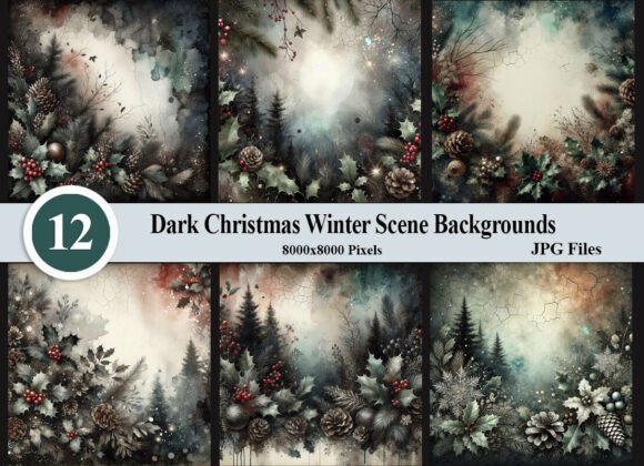 Master Moody Holiday Design with Dark Christmas Backgrounds