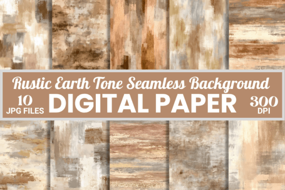 Rustic Earth Tone Seamless Backgrounds for Modern Design