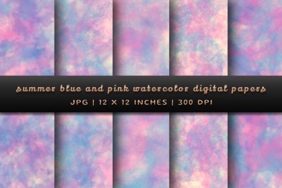 Summer Blue and Pink Backgrounds: A Designer's Toolkit for Vibrant Projects