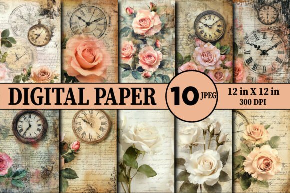Timeless Elegance: The Allure of Vintage Floral Rose Backgrounds