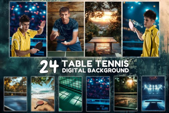 Transform Your Visuals with Table Tennis Backdrops Sport Backgrounds