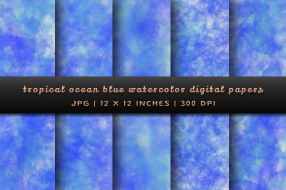 Tropical Ocean Blue Backgrounds: Infuse Your Designs with Serenity