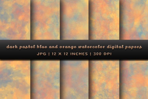Unleash Your Creativity with Dark Pastel Blue and Orange Backgrounds