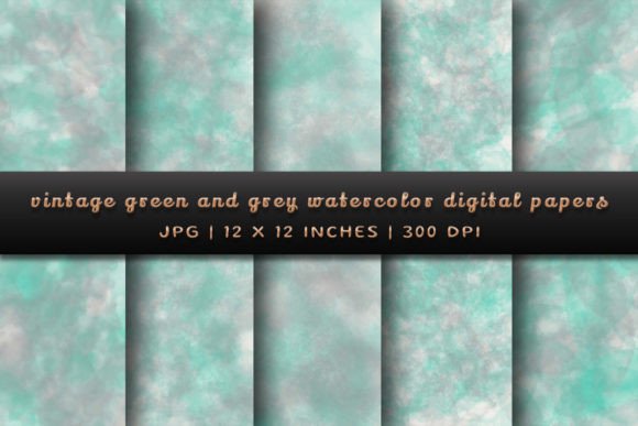 Vintage Green and Grey Backgrounds: A Designer's Palette